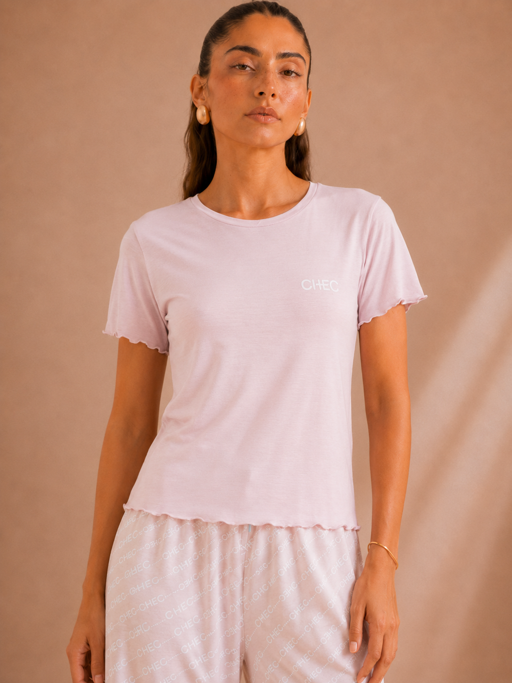 Ruffle Edge Logo Tee