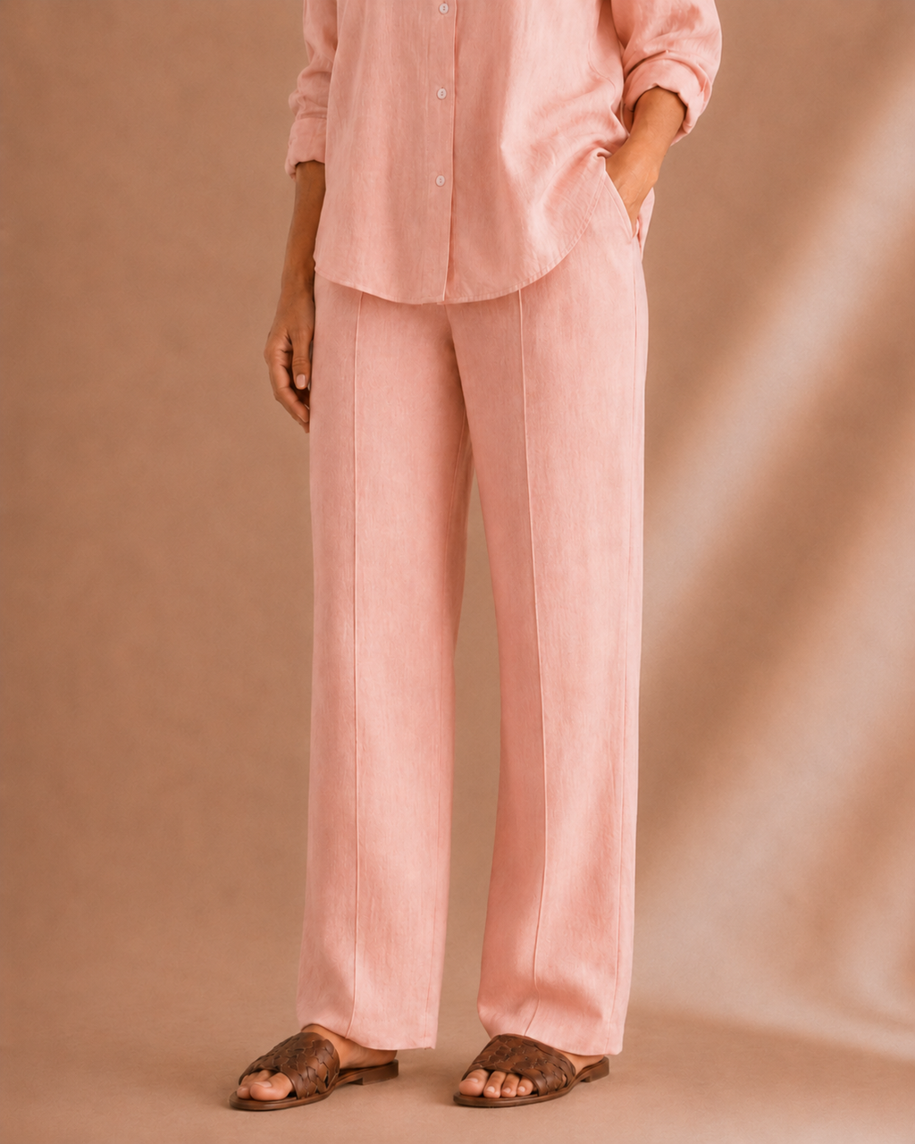 Linen Blend Trouser
