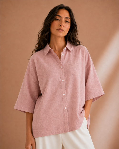 Embroidered Breezy Shirt