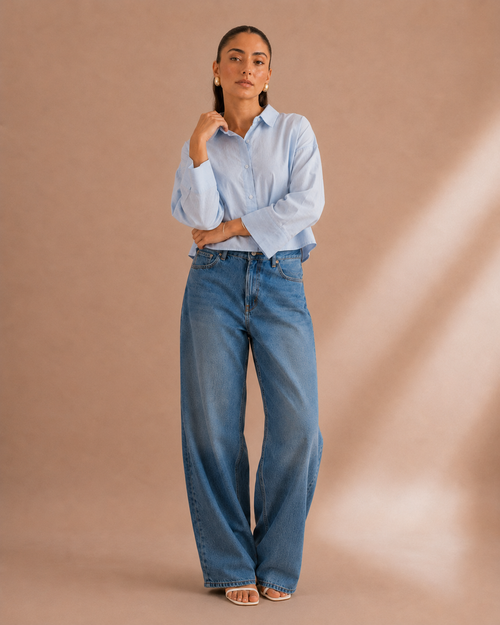 Boxy Crop Shirt