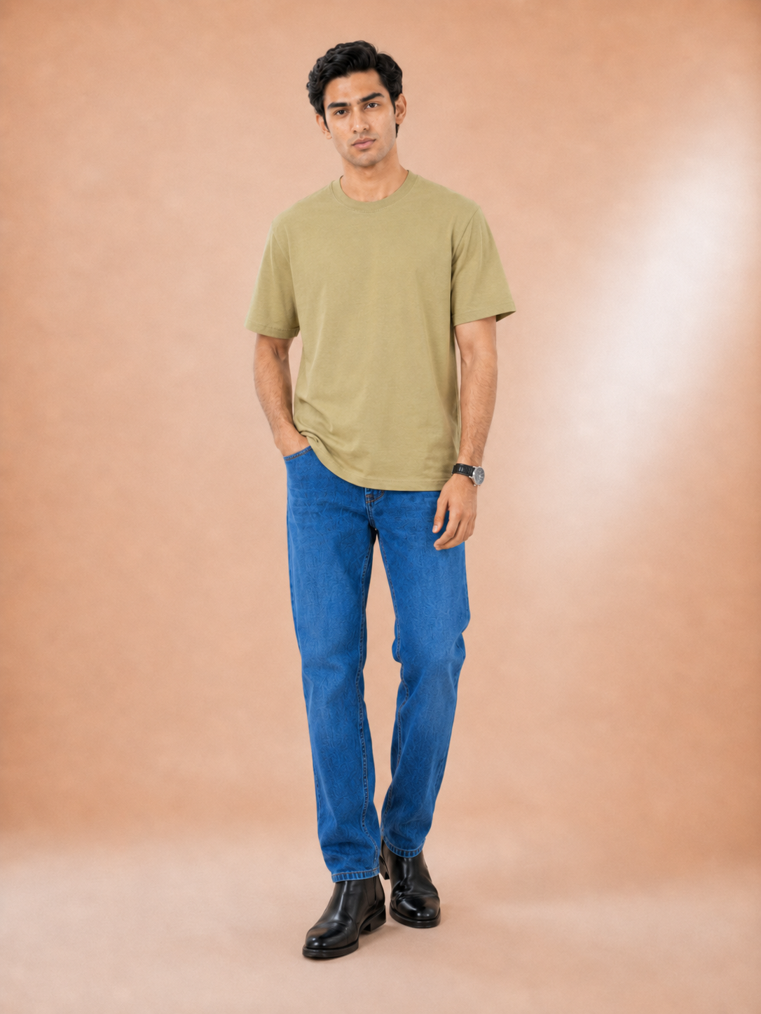 Boxy Fit-Vintage washed T-shirt