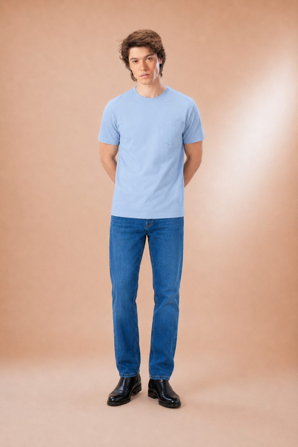 Urban Fit-Everyday Washed Pocket Tee