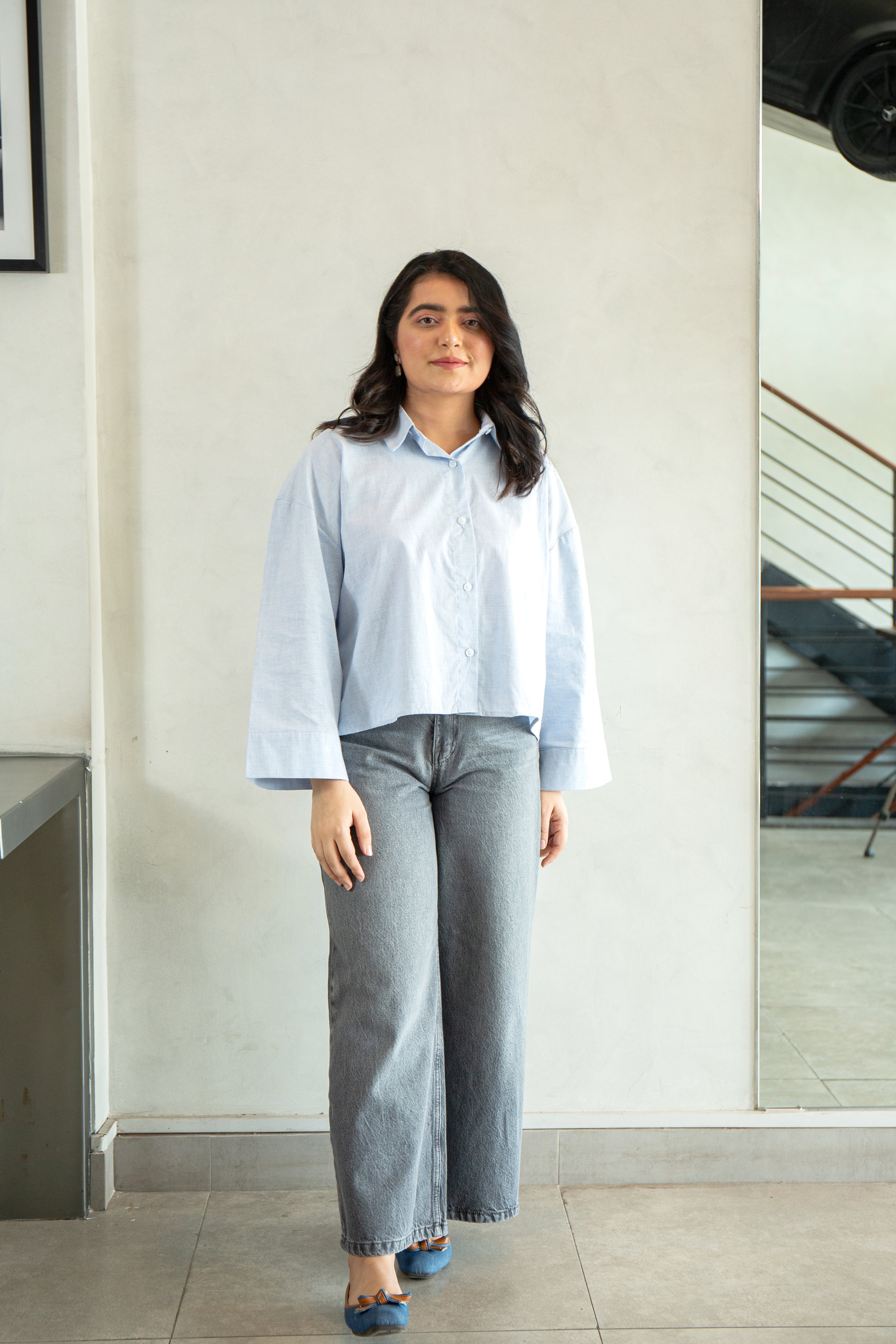 Boxy Crop Shirt - CHEC