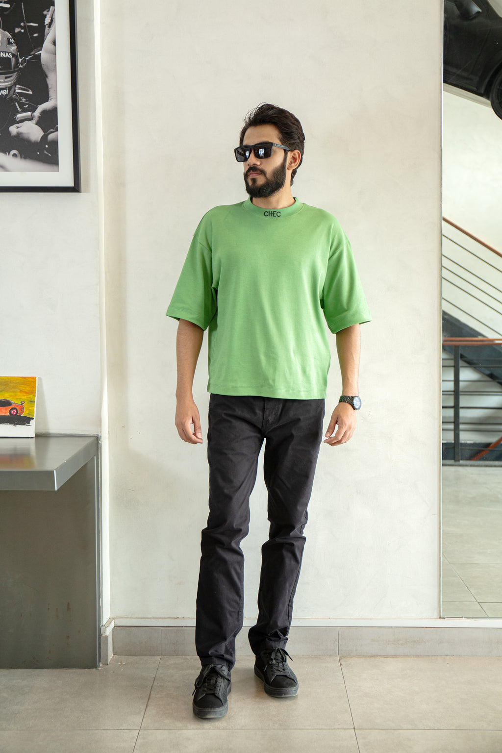 Boxy Interlock Logo Tee.