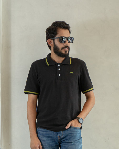 Modern Fit-Signature Tipped Pique Polo