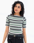 Boat Neck Tee.
