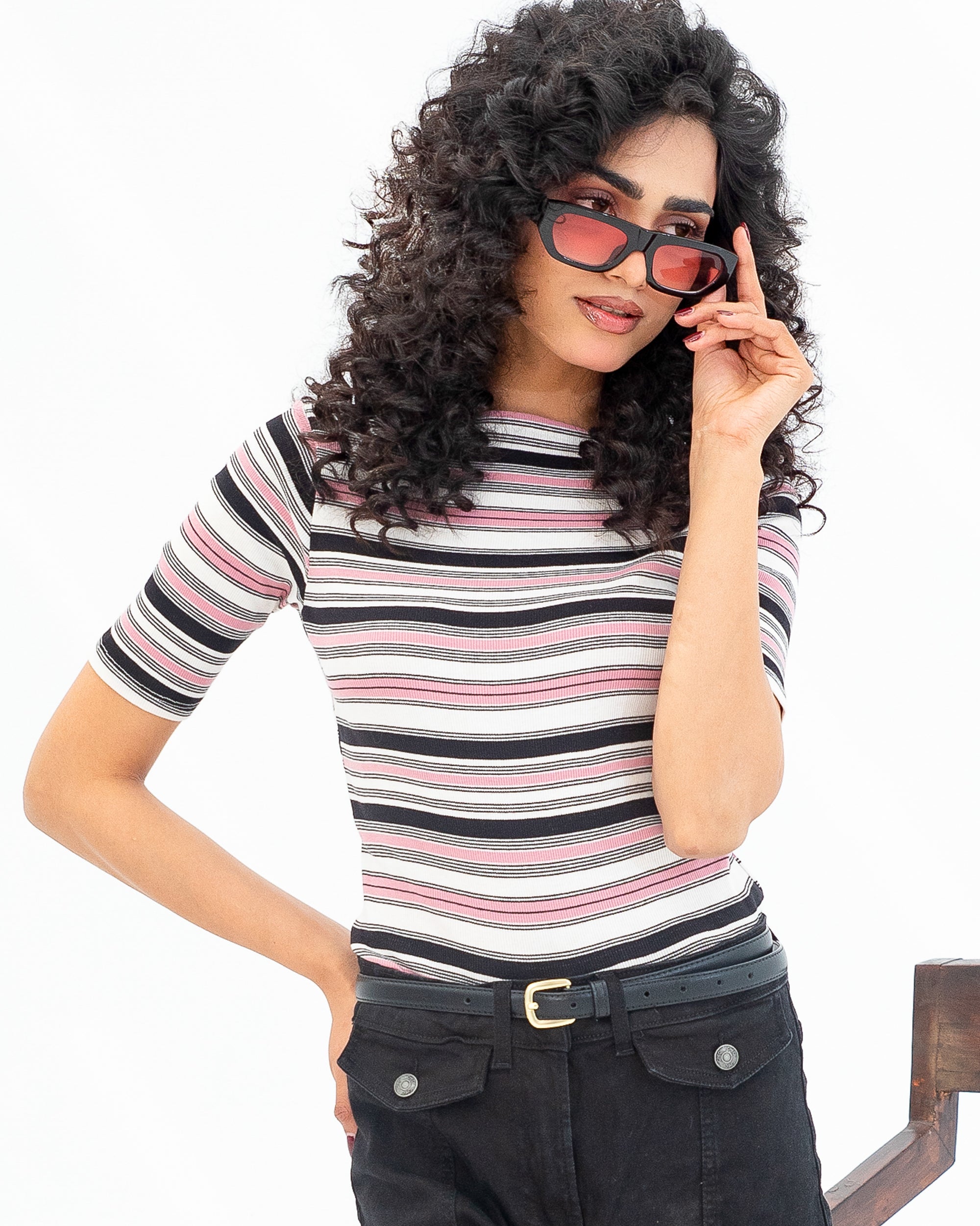 Boat Neck Tee.