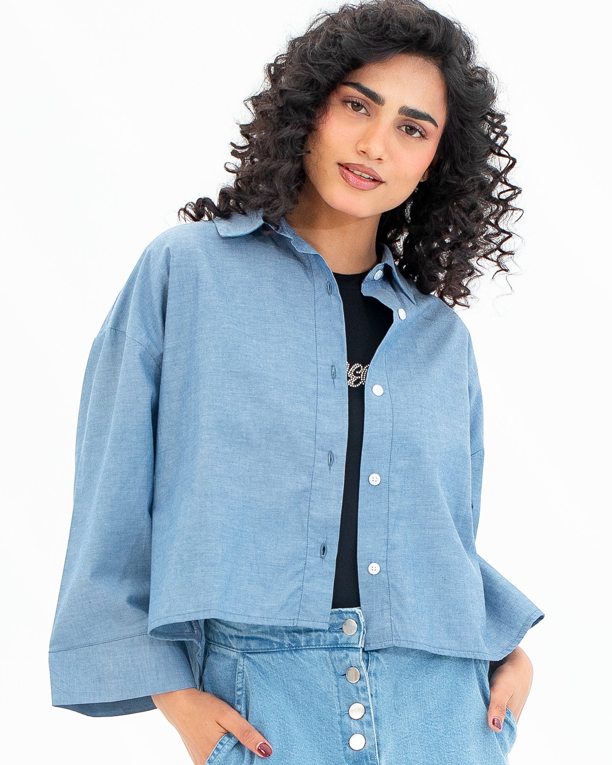 Boxy Crop Shirt.