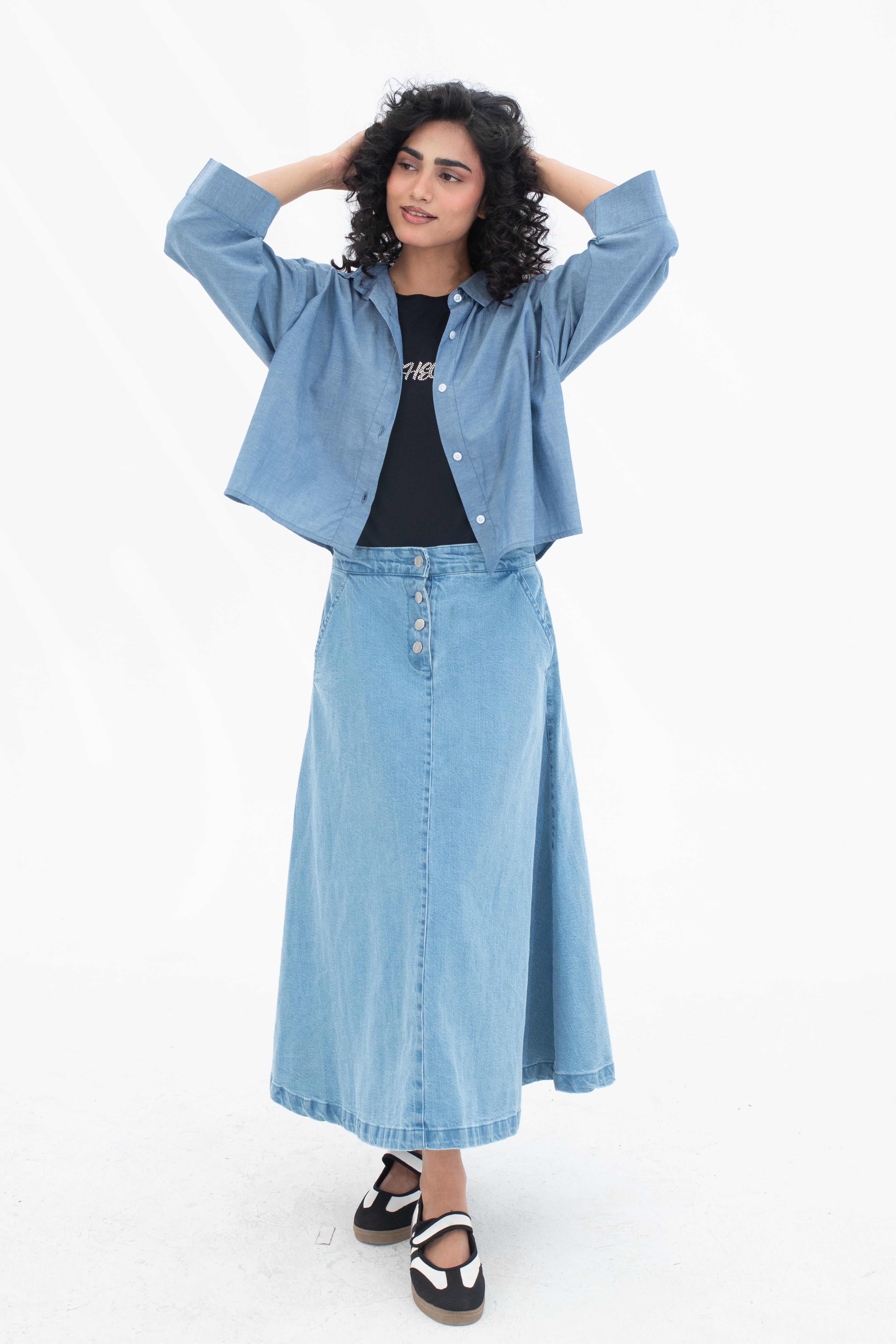 Boxy Crop Shirt