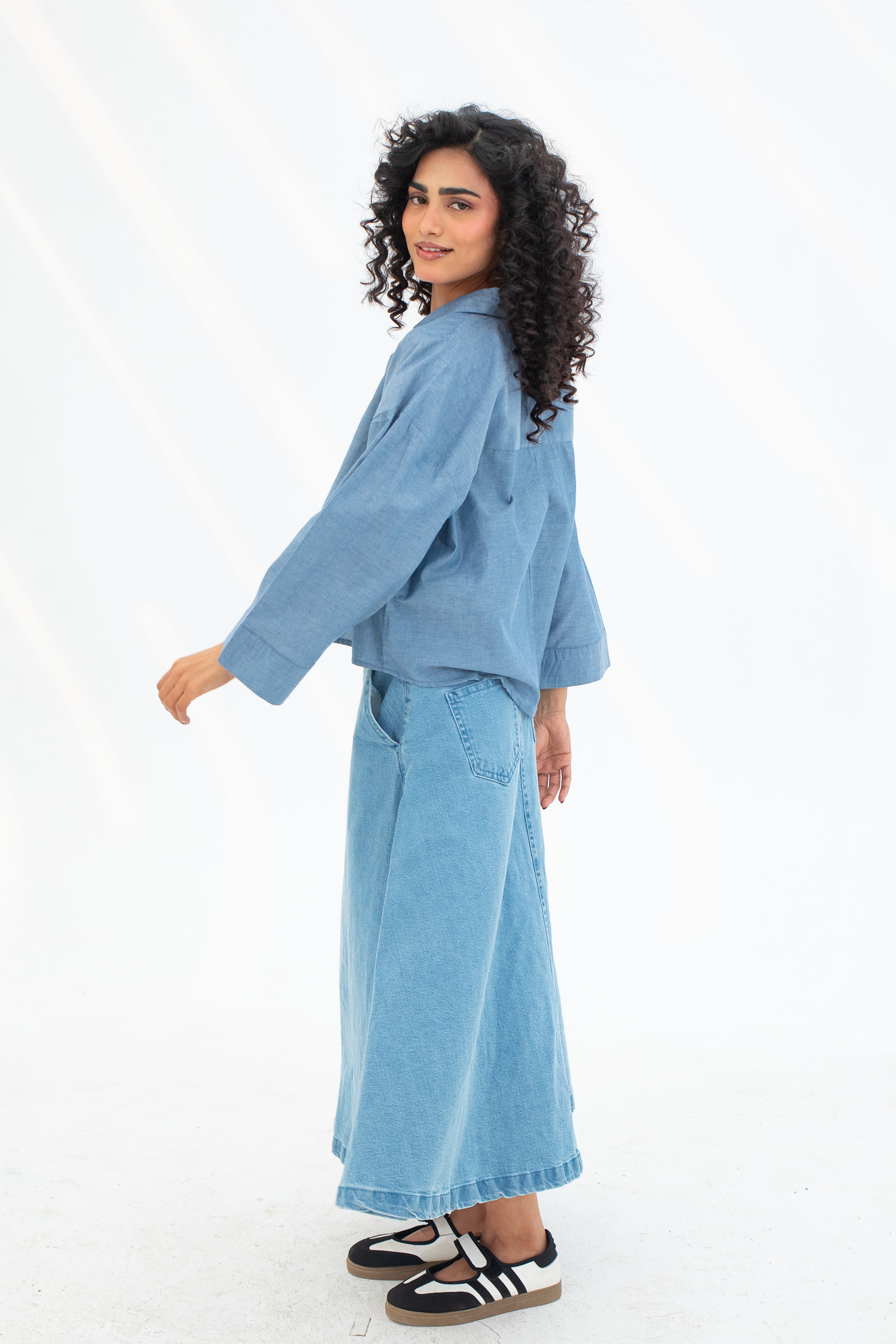 Boxy Crop Shirt