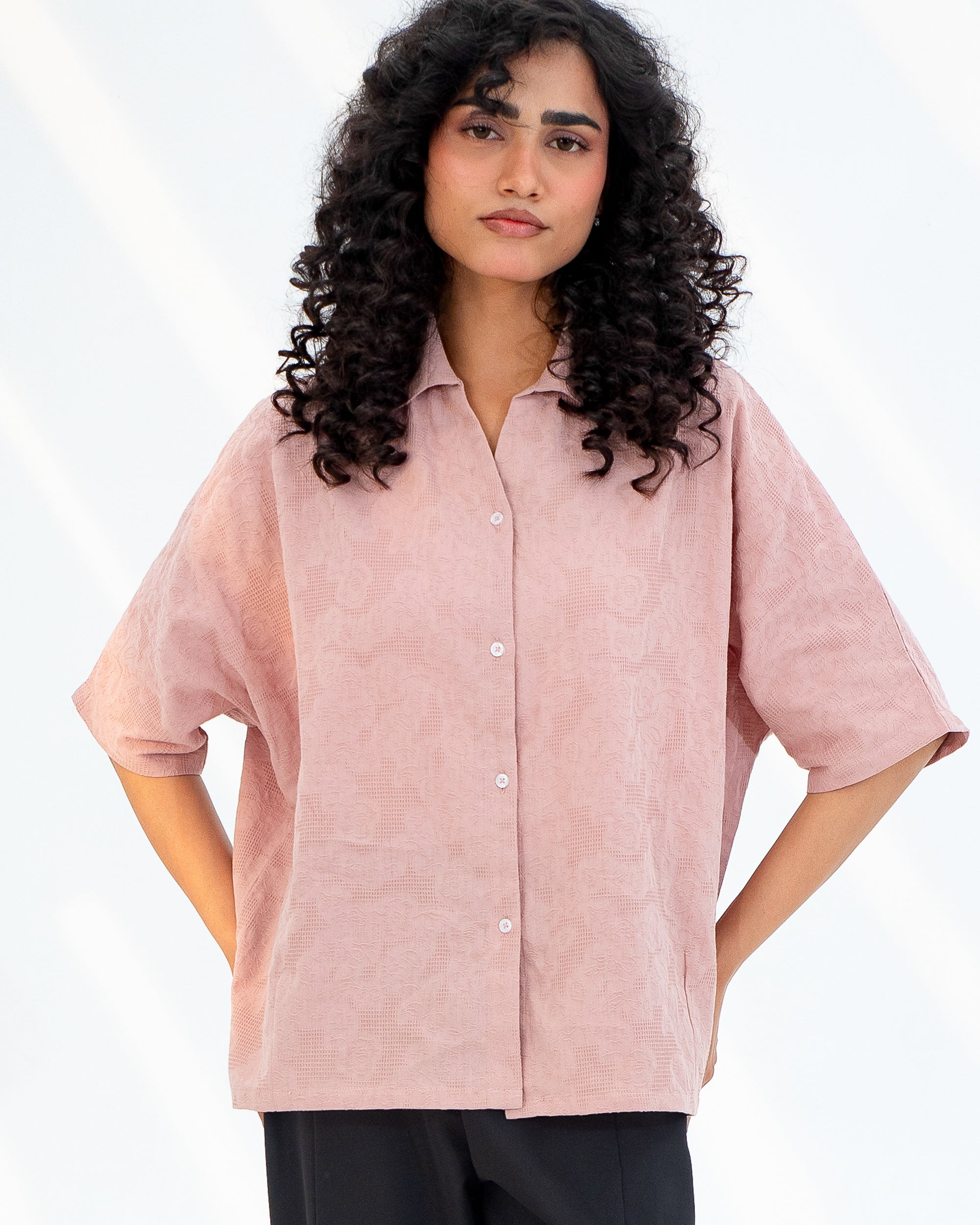 Embroidered Breezy Shirt.