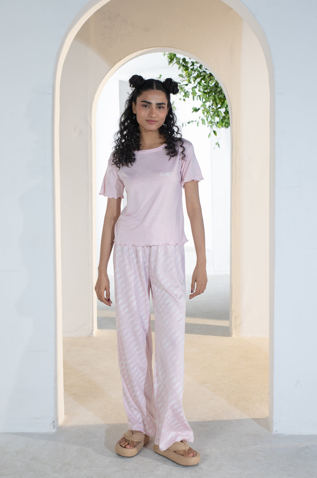 Ruffle Edge Logo Tee
