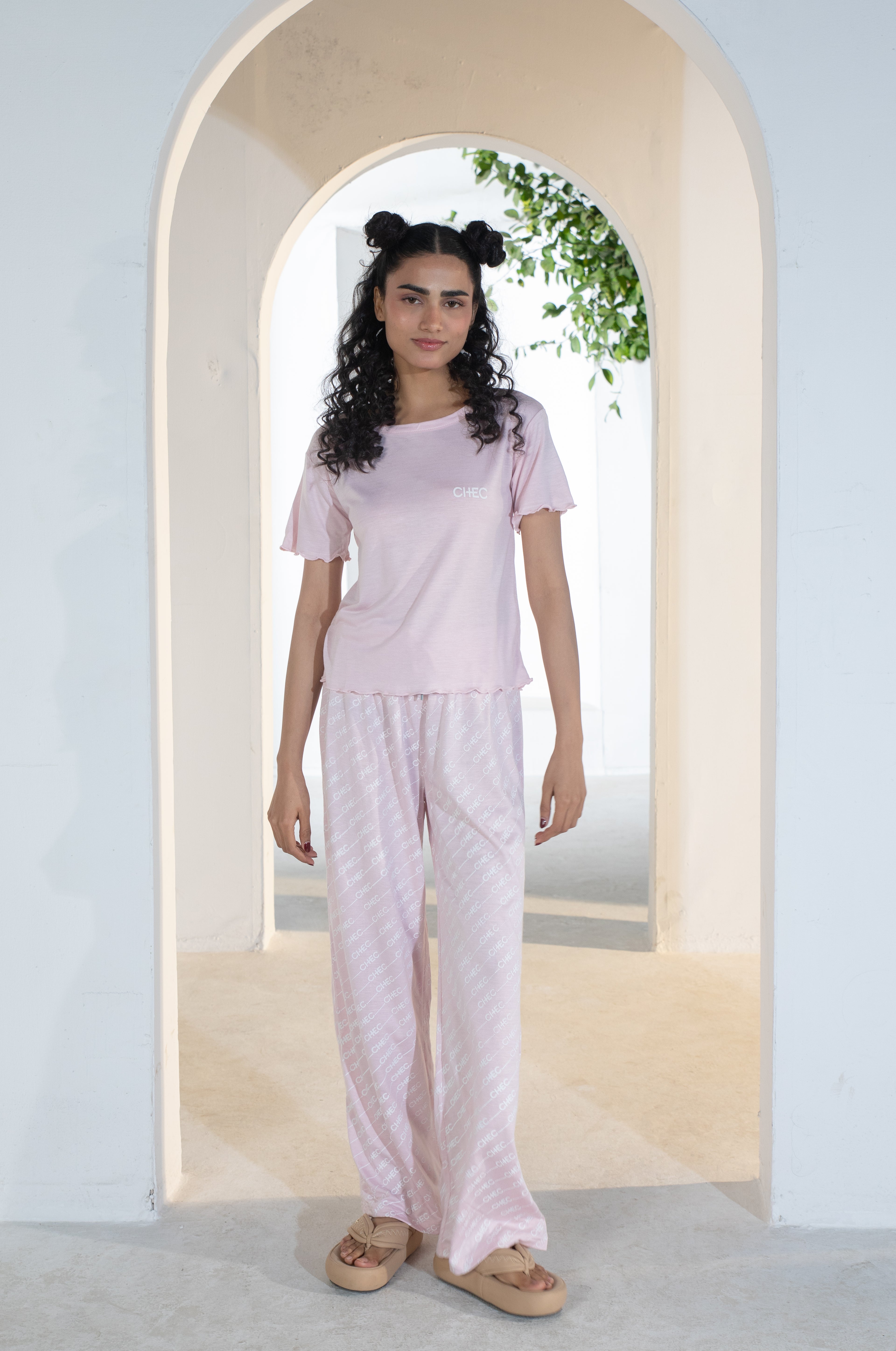 Ruffle Edge Logo Tee