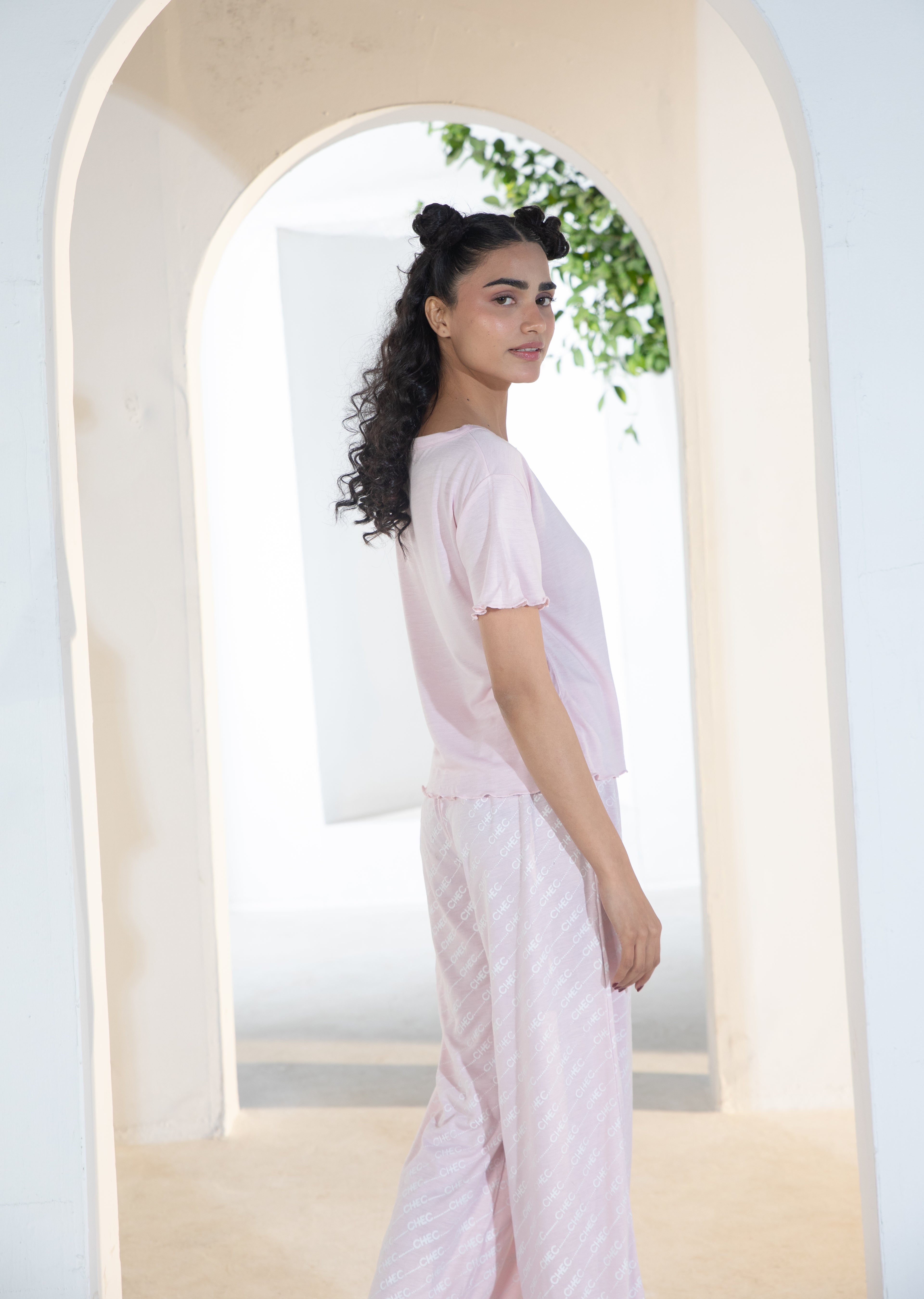 Ruffle Edge Logo Tee