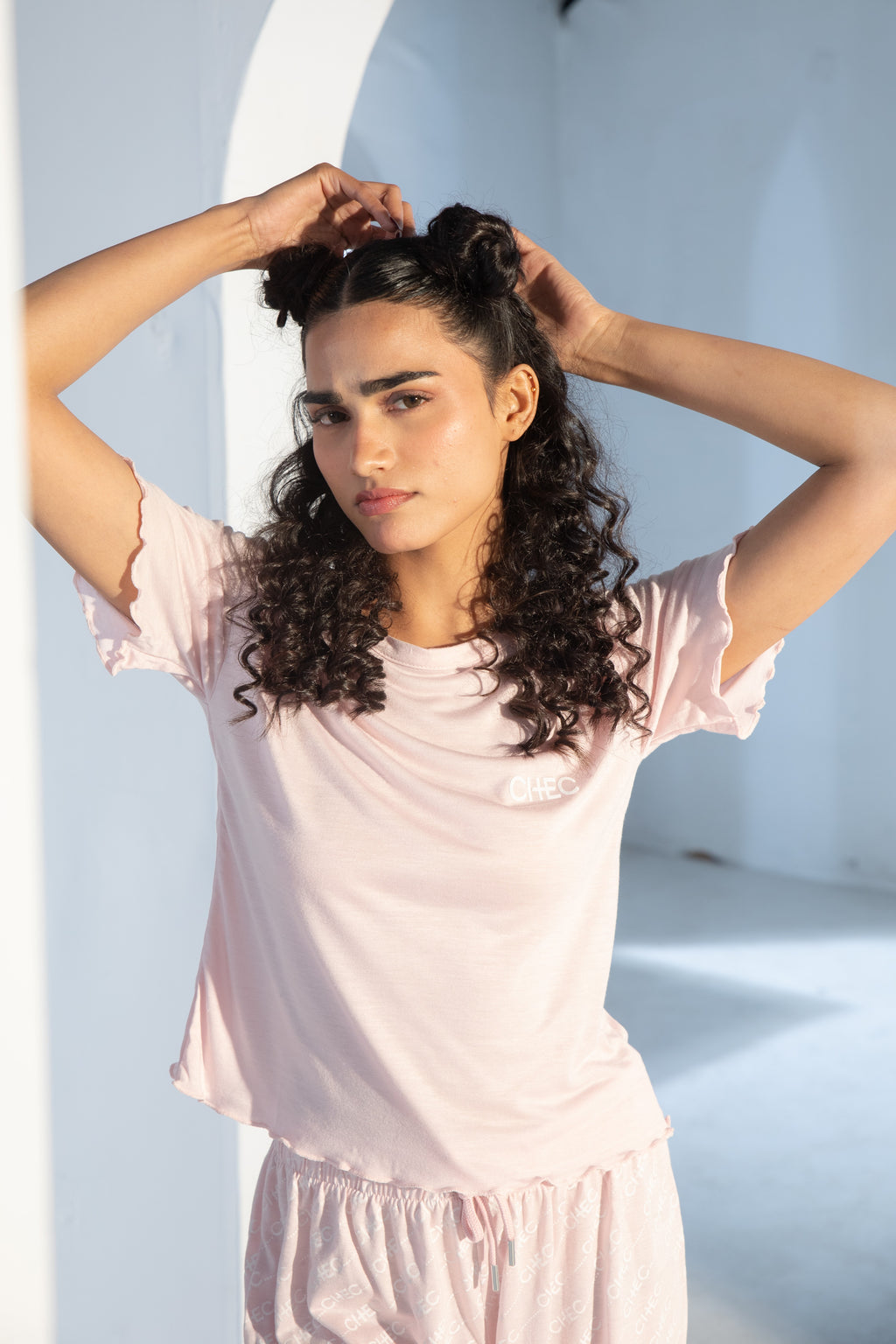 Ruffle Edge Logo Tee