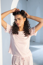 Ruffle Edge Logo Tee