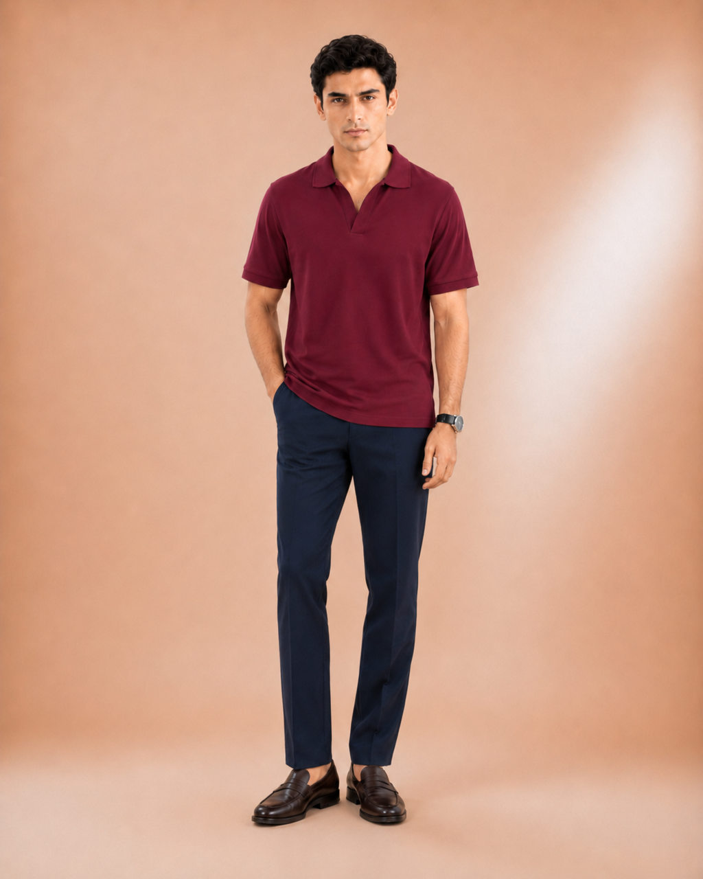Modern Fit-Johnny Collar Polo