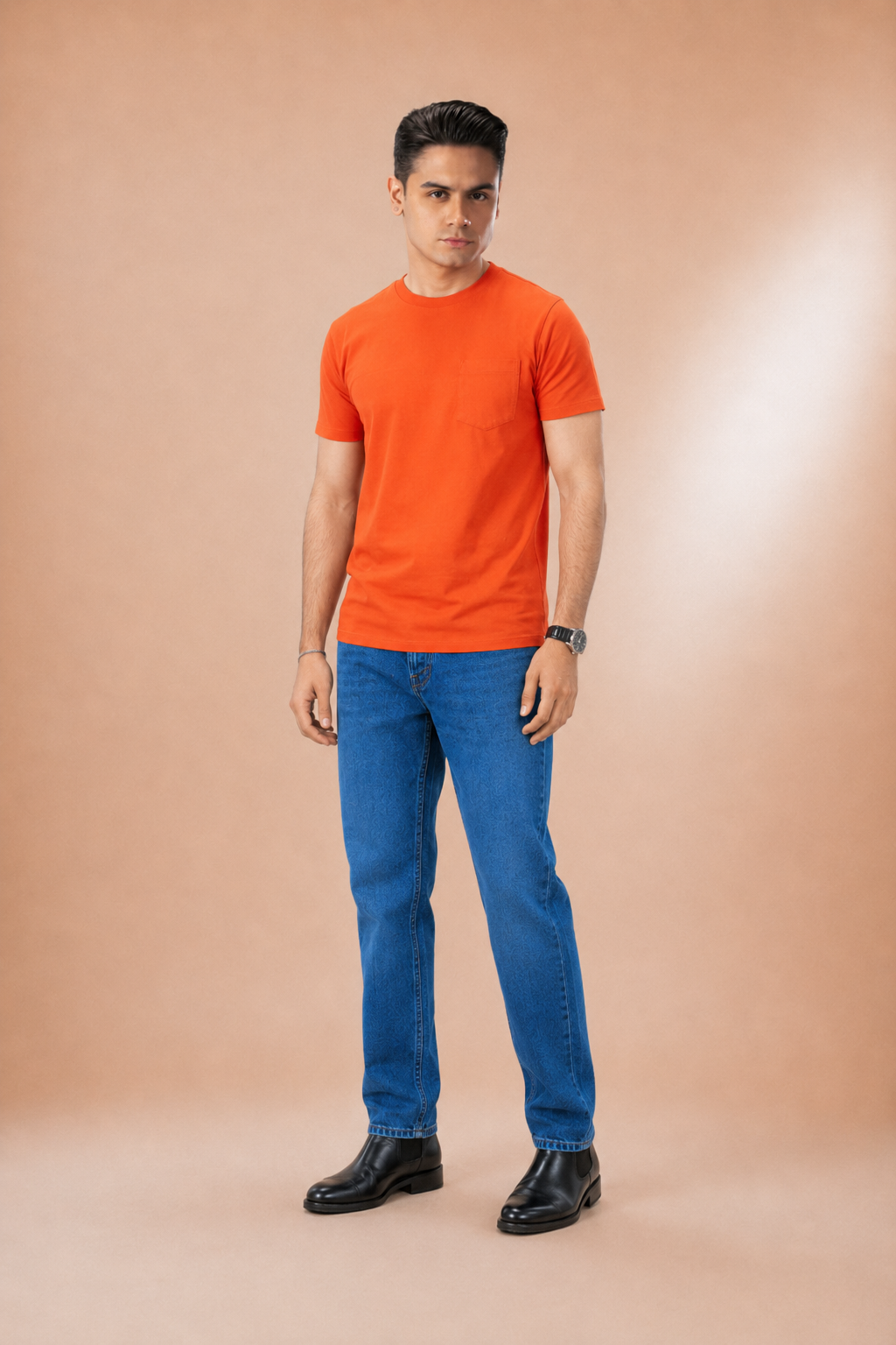 Urban Fit-Everyday Washed Pocket Tee