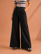 Wide Leg High Rise Jeans