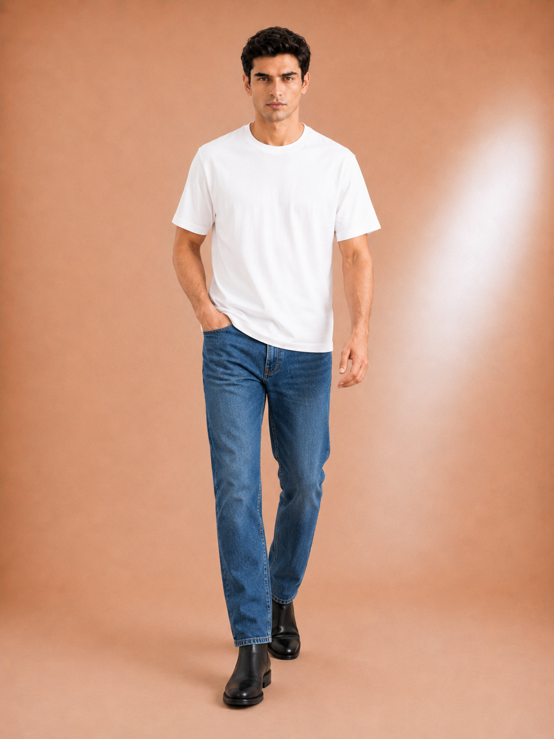 Boxy Fit-Interlock T-Shirt