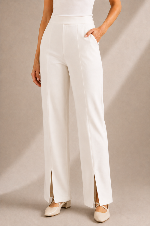 Split Front Fitted Pant