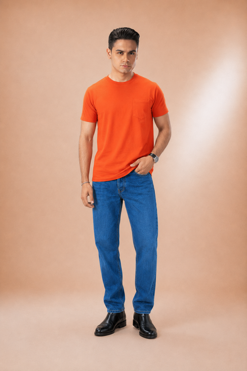 Urban Fit-Everyday Washed Pocket Tee