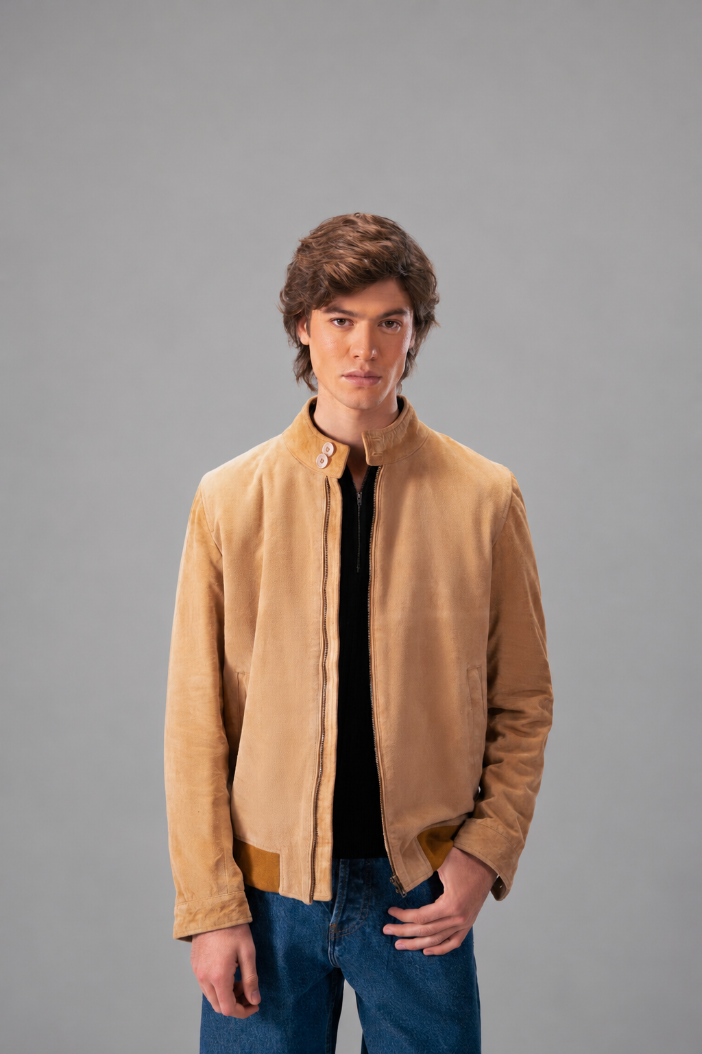 Luxury Suede Leather Jacket