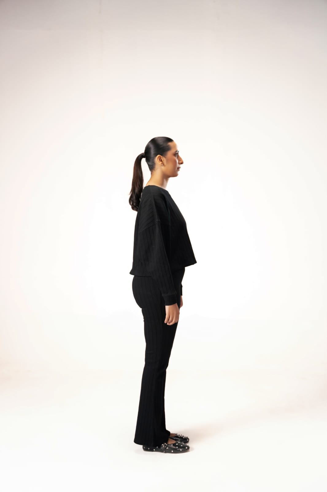 Cable Knit Co-Ord Set Side Full View