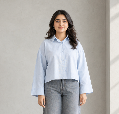 Boxy Crop Shirt