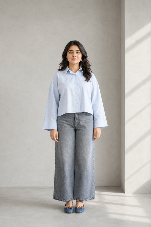 Boxy Crop Shirt