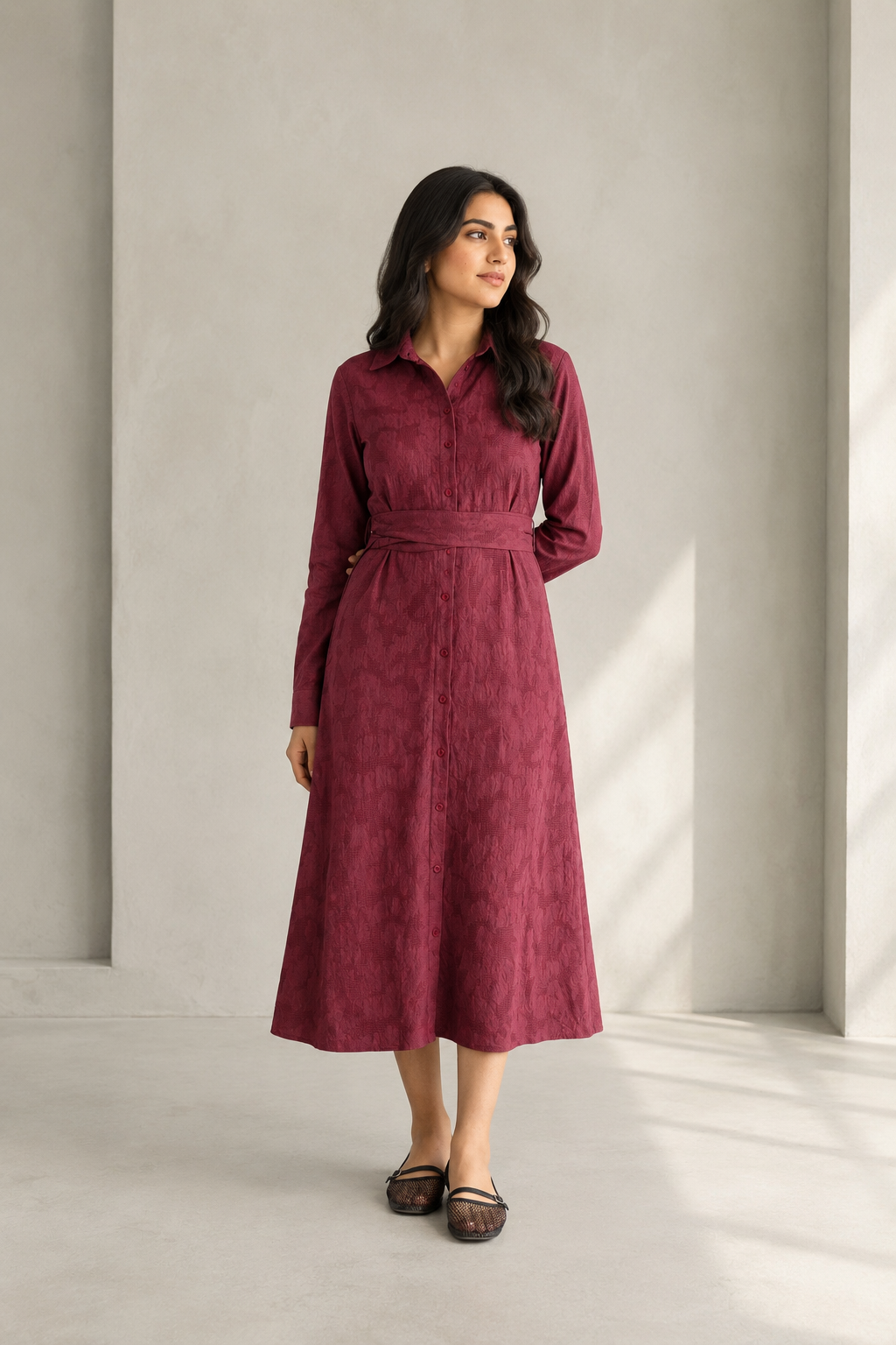 Embroidered Long Dress