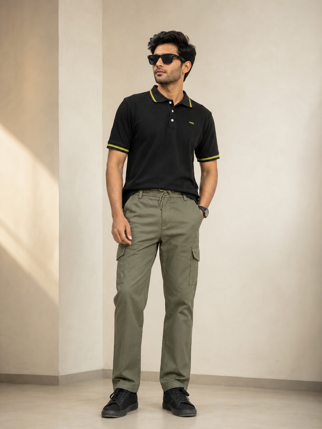 Modern Fit-Signature Tipped Pique Polo