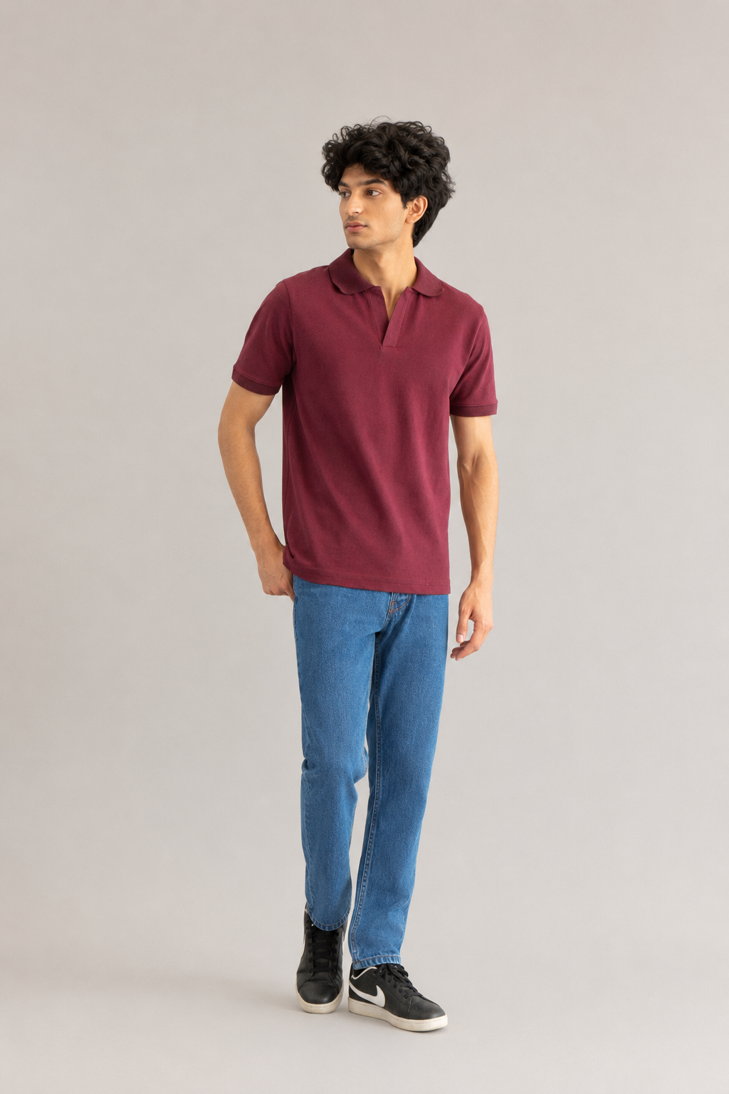 Modern Fit-Johnny Collar Polo