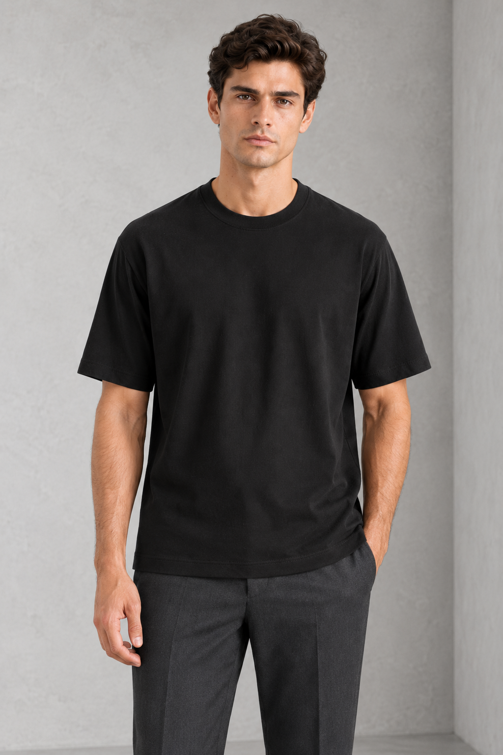 Boxy Fit-Interlock T-Shirt