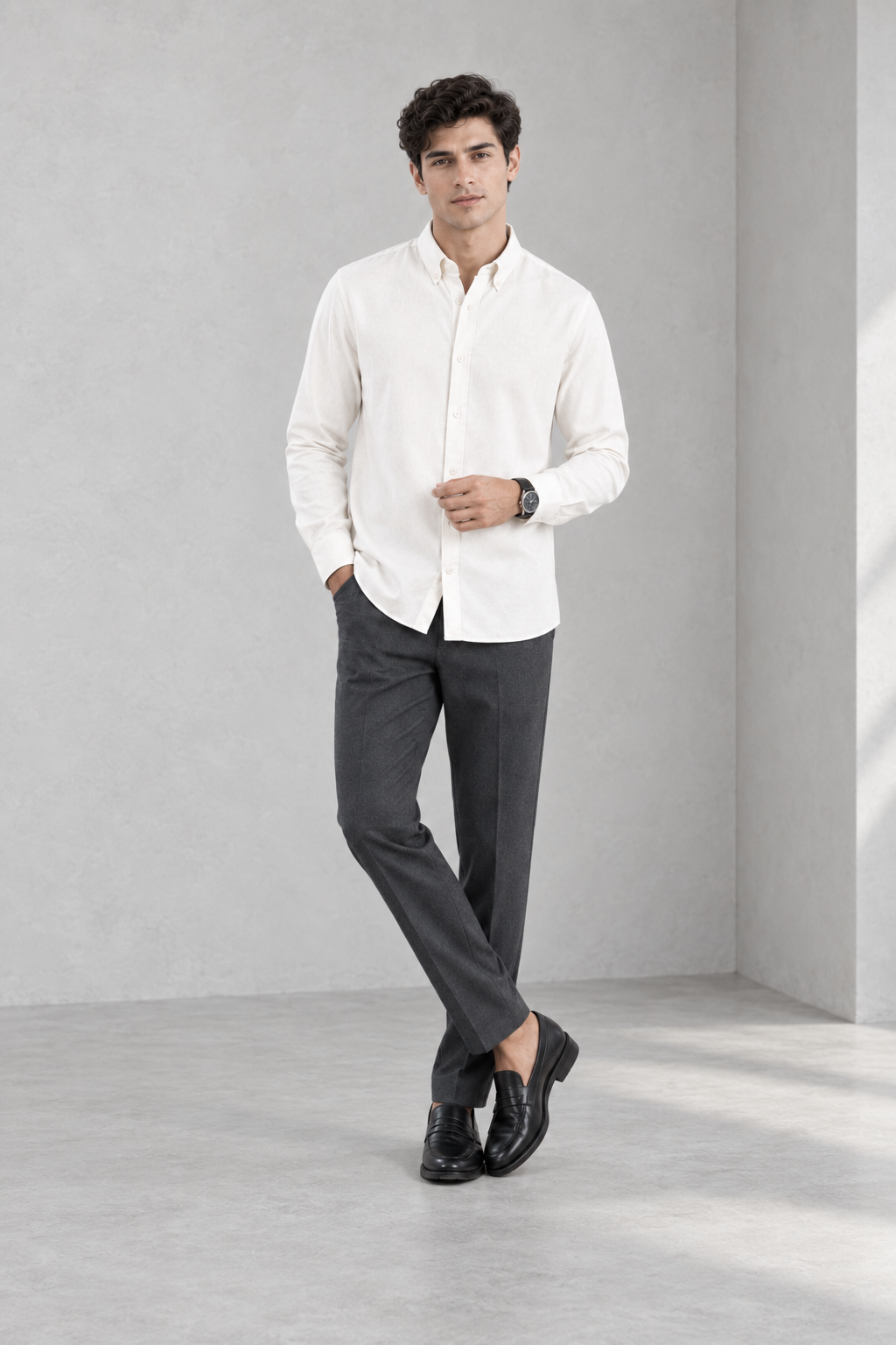 Modern fit-Premium Cotton Business Shirt