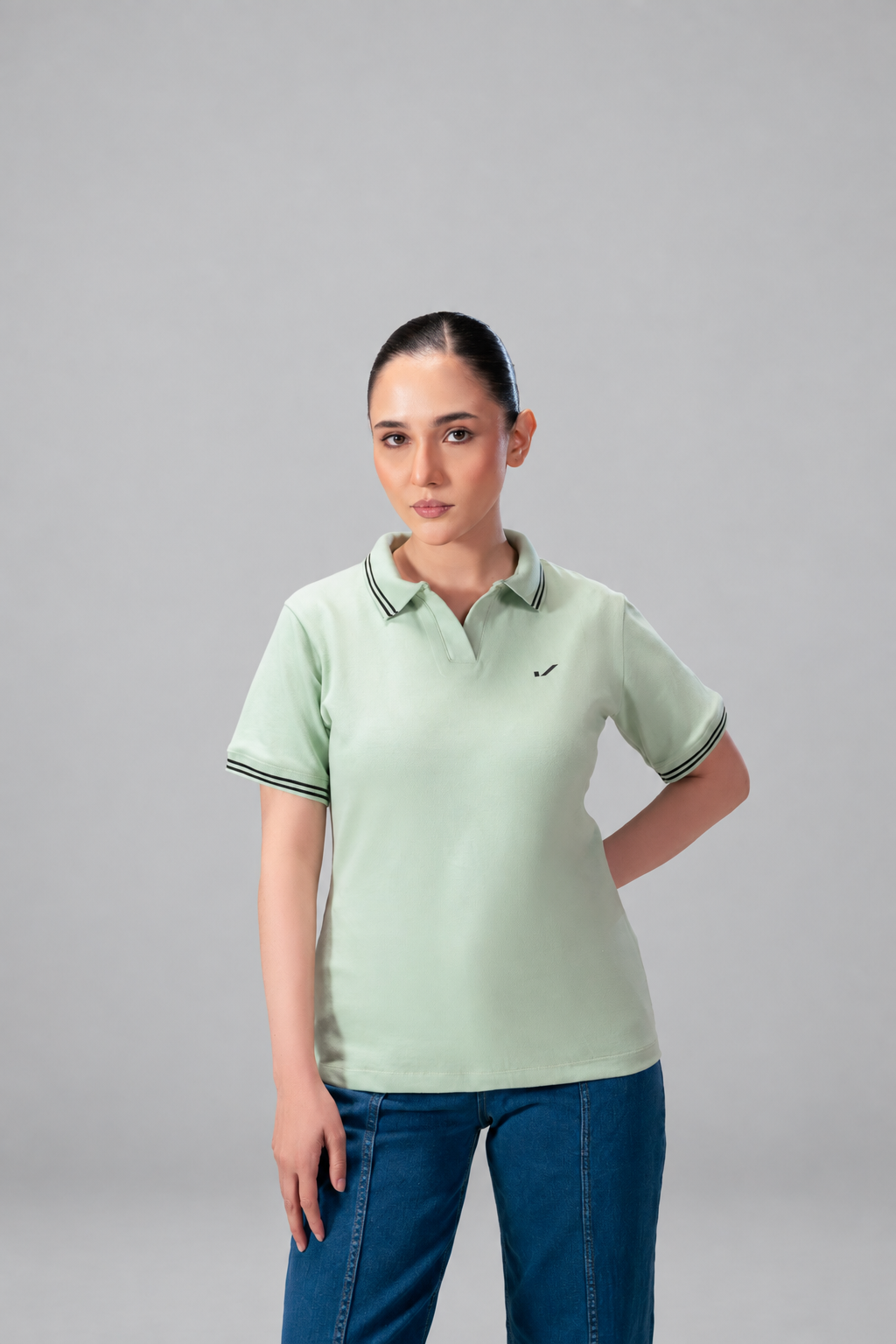 FINE-KNIT SIGANTURE POLO