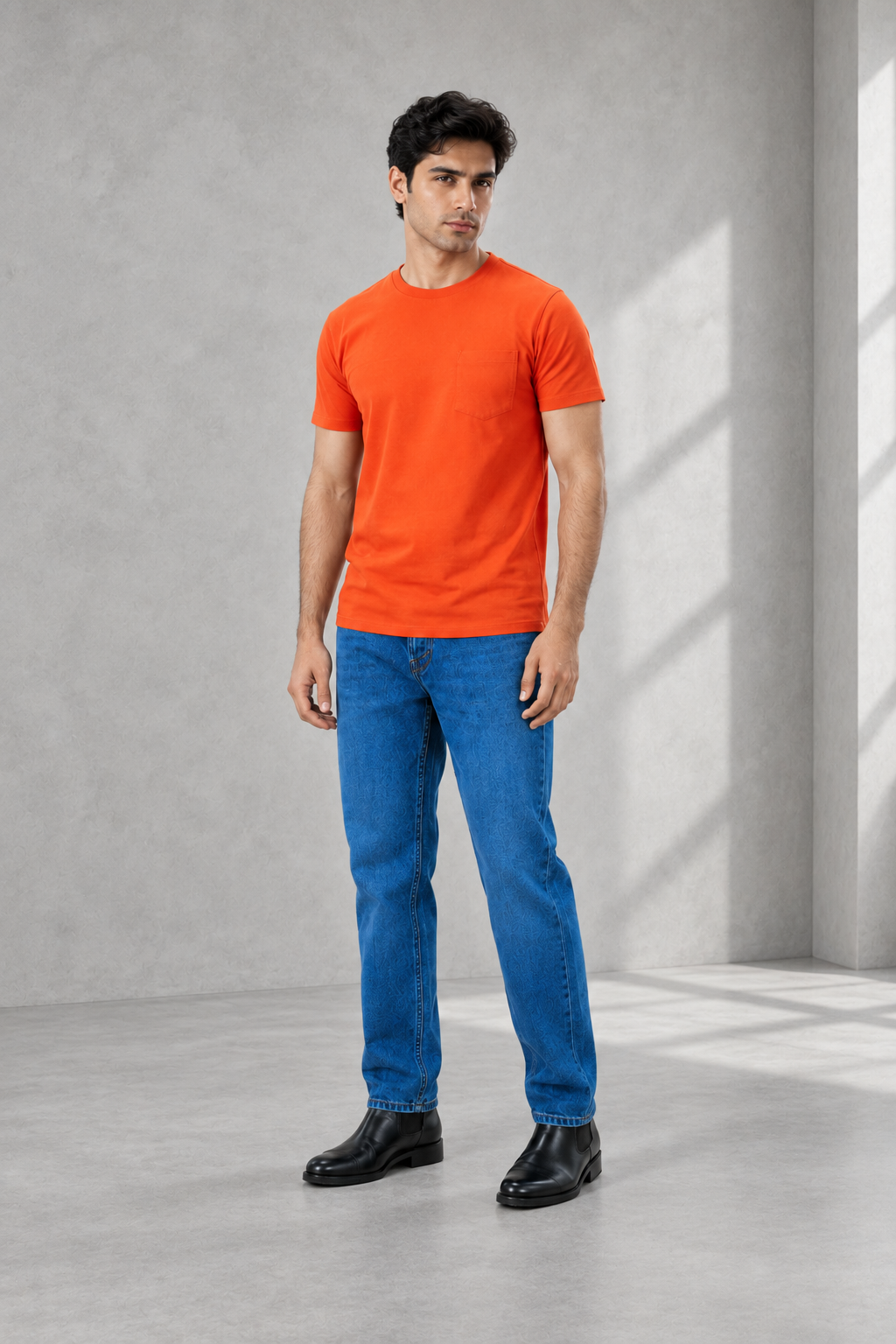 Urban Fit-Everyday Washed Pocket Tee