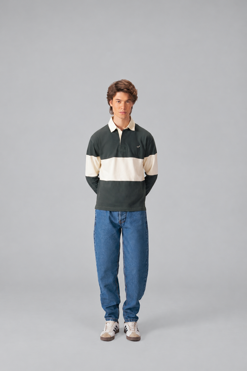 Stripe Rugby Polo