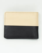 Bicolor Crest Cow Leather Wallet