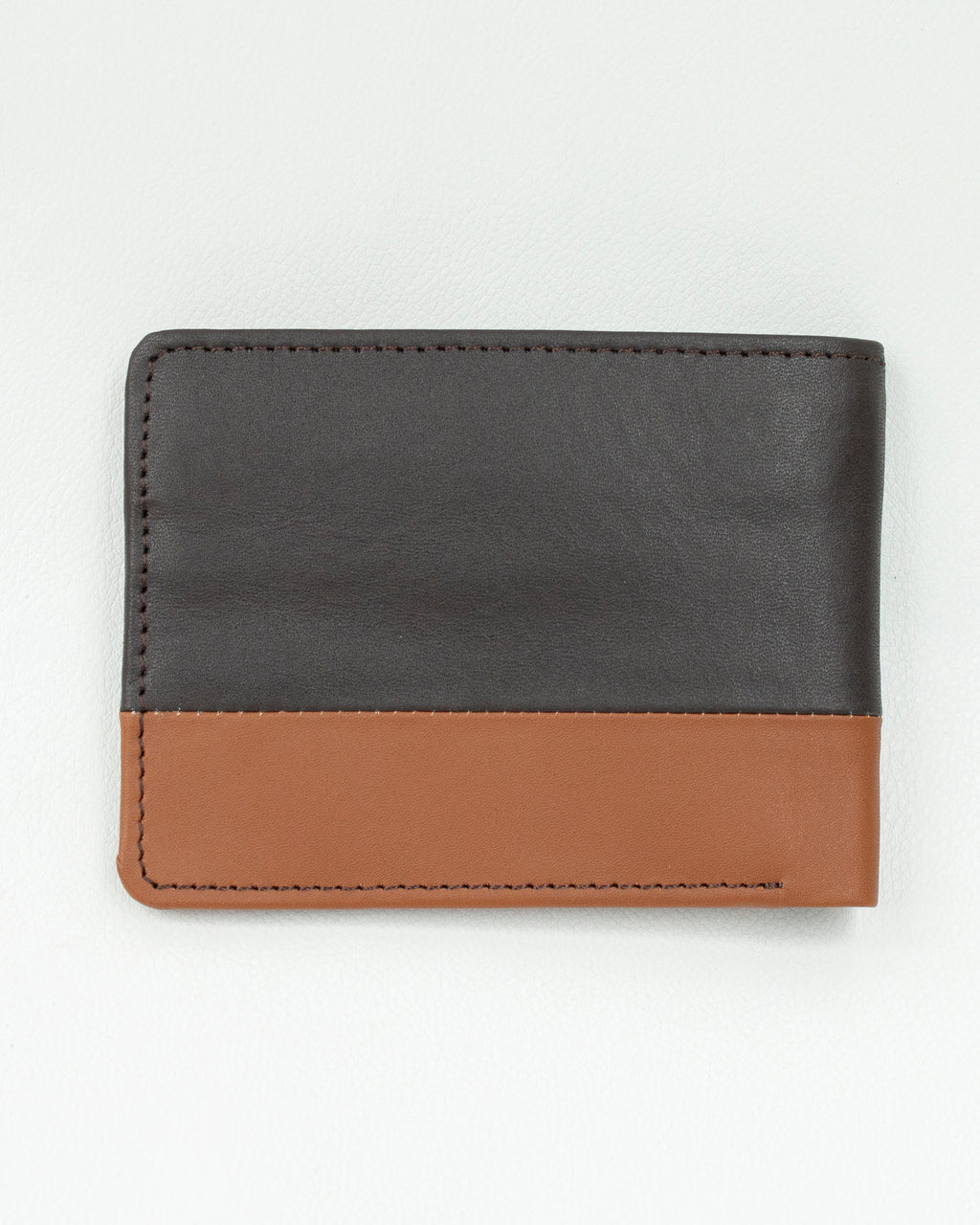Bicolor Crest Cow Leather Wallet
