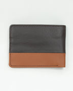 Bicolor Crest Cow Leather Wallet