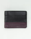 Bicolor Crest Cow Leather Wallet.