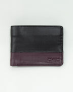 Bicolor Crest Cow Leather Wallet.