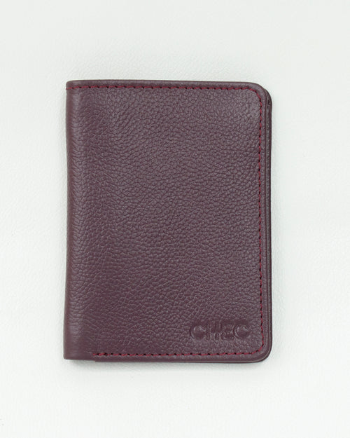 Compact Card Wallet-Genuine Leather