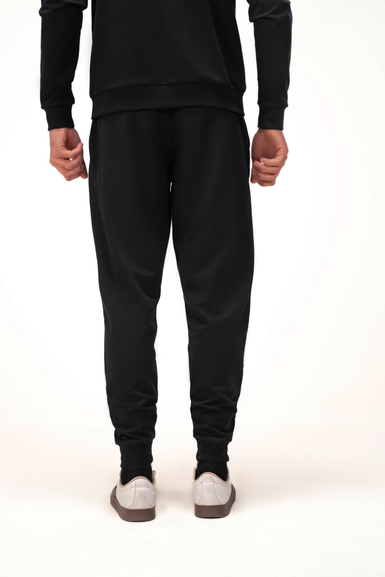 LOUNGE WEAR BOTTOM BLACK BACK WORN Black