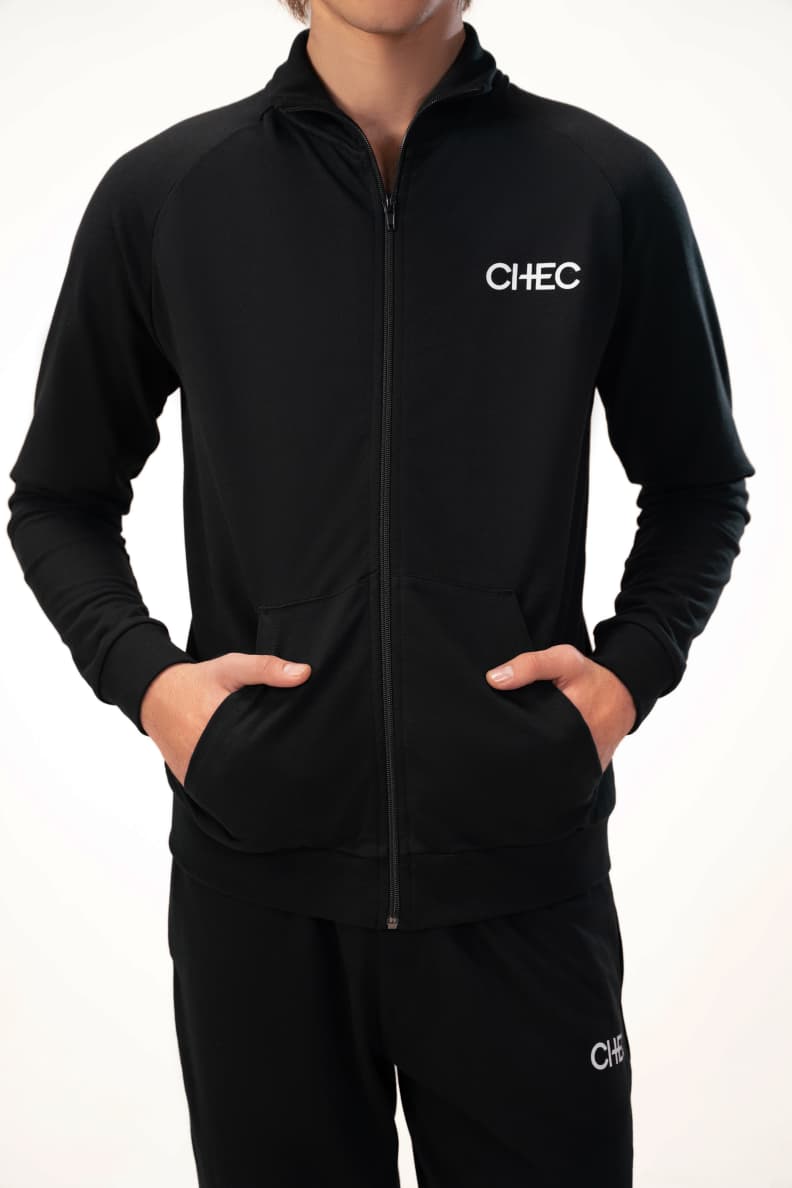 LOUNGE WEAR TOP BLACK HANDS IN POCKET Black