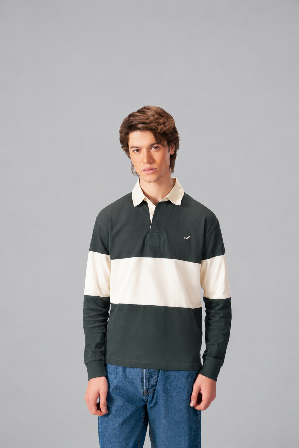 Stripe Rugby Polo