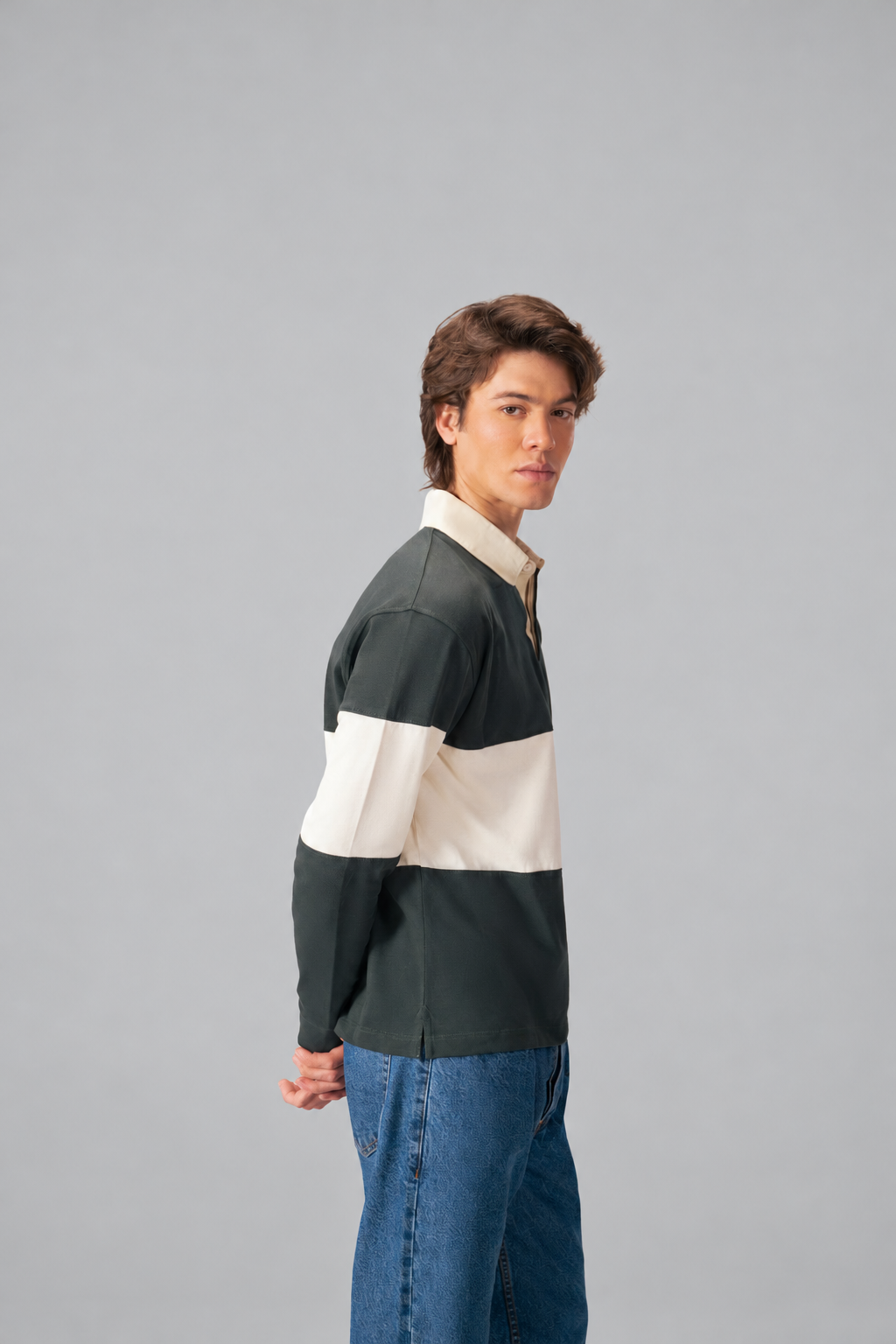 Stripe Rugby Polo