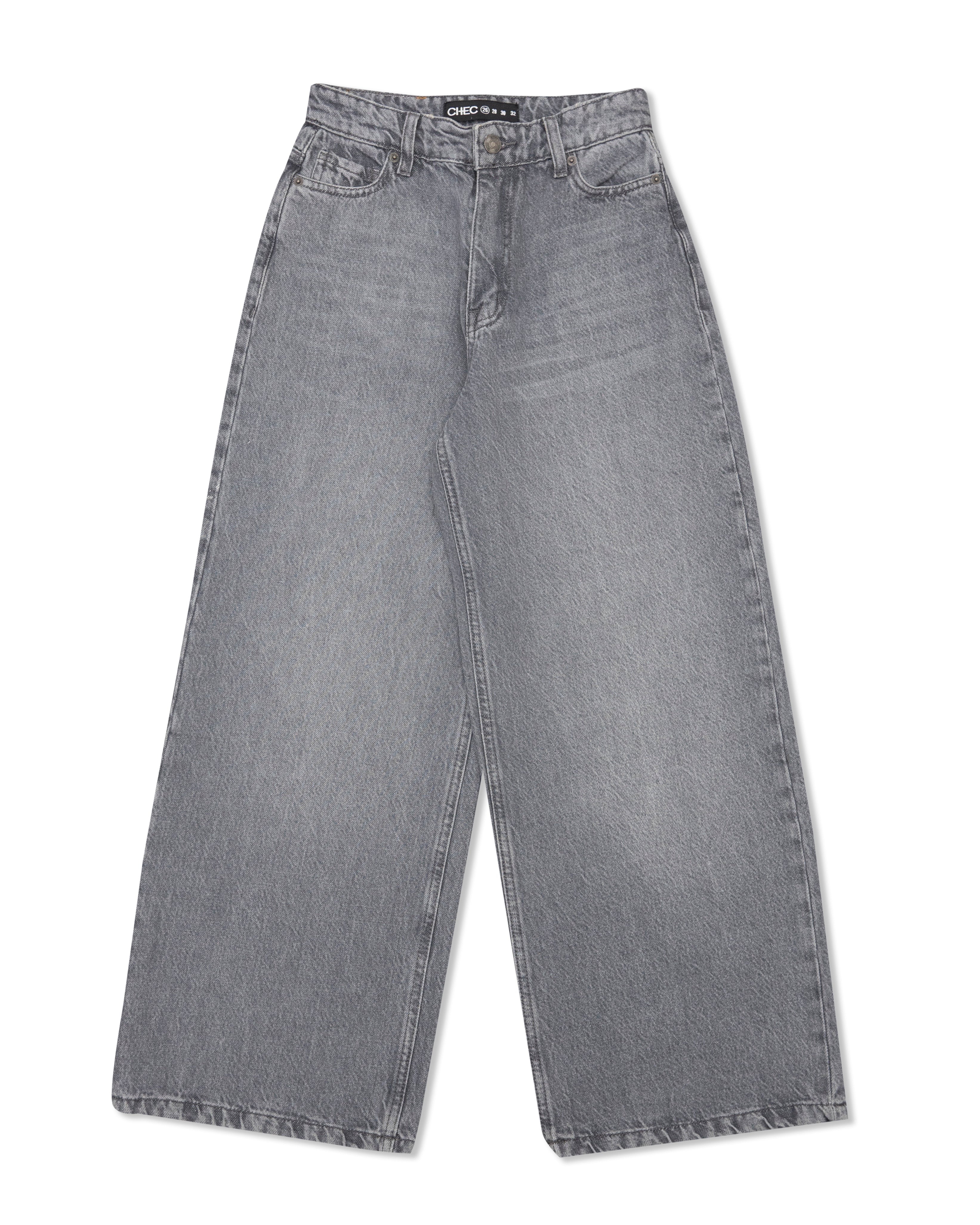 Wide Leg High Rise Jeans