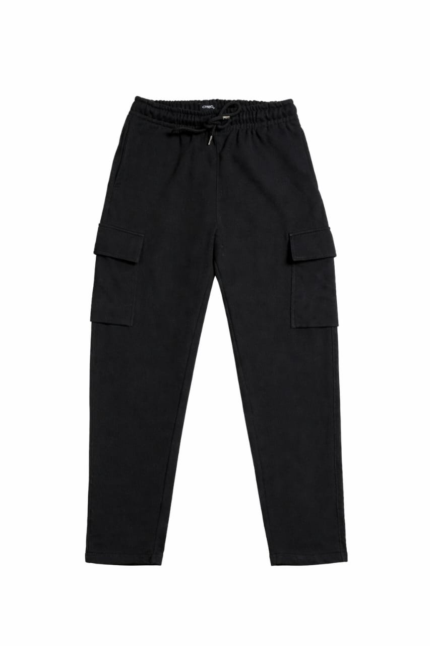 UTILITY CARGO PANT BLACK FLATLAY Black